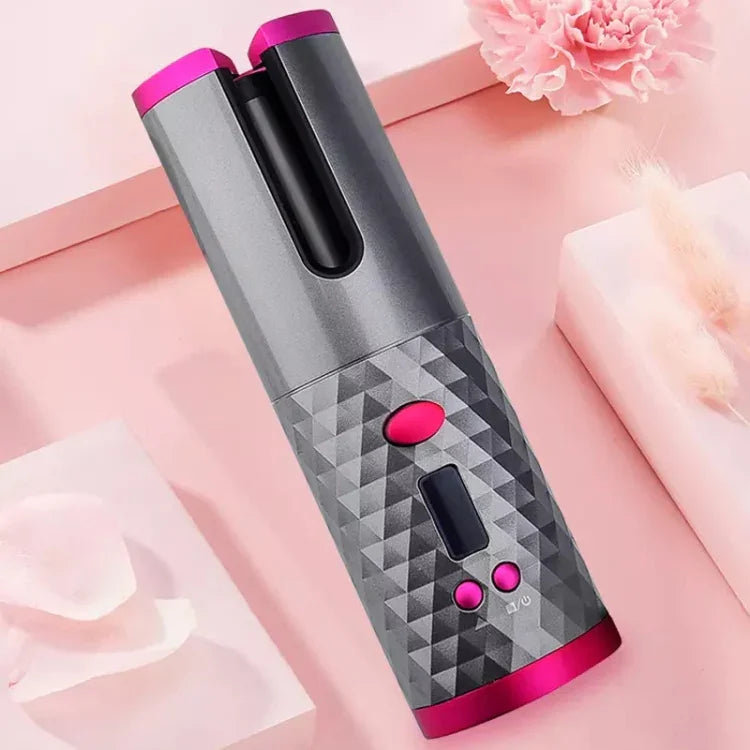 Fer à friser automatique portable mini sans fil à chargement USB multifonction avec écran LCD