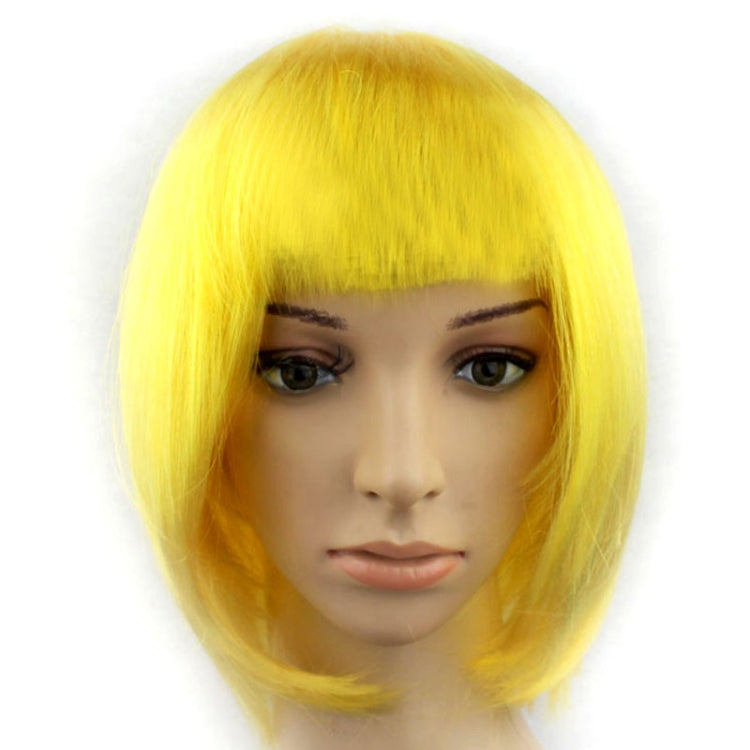 Party Cosplay Headwear Straight Short PET Wigs for Female(Lavender)