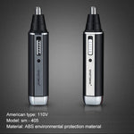 SPORTSMAN Tondeuse électrique rechargeable quatre-en-un pour les oreilles et le nez, rasoir électrique pour barbe, visage et sourcils pour hommes, prise US (noir, 110 V), prise US
