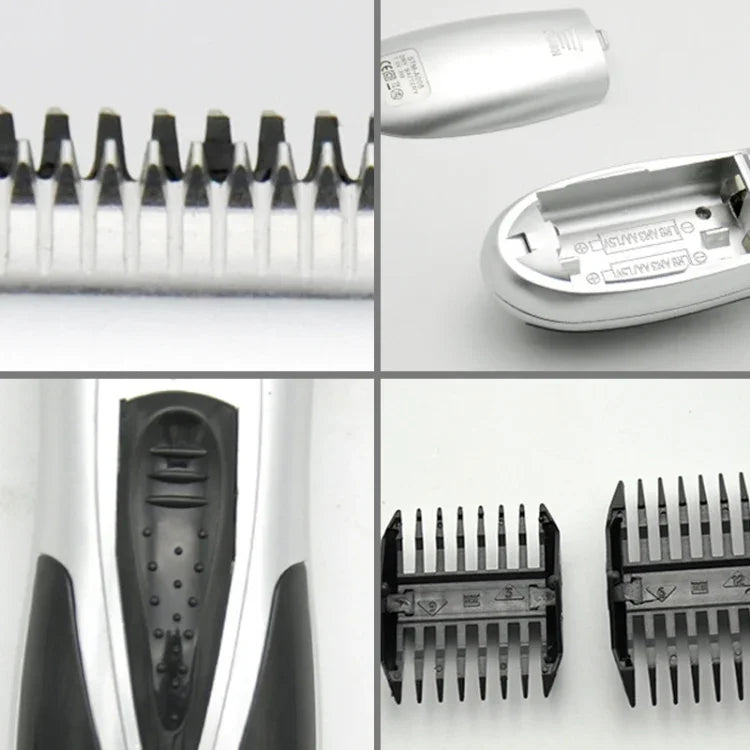 Rasoir électrique alimenté par batterie pour enfants, Machine à couper les cheveux pour hommes (Argent)