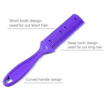 3 outils coiffure Peigne à double lame Tondeuse à frange Dispositif d’amincissement Tondeuse à cheveux, Livraison couleur aléatoire, 10 pièces Livraison couleur aléatoire