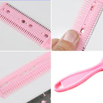 3 outils coiffure Peigne à double lame Tondeuse à frange Dispositif d’amincissement Tondeuse à cheveux, Livraison couleur aléatoire, 10 pièces Livraison couleur aléatoire