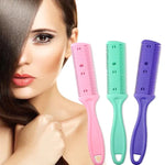 3 outils coiffure Peigne à double lame Tondeuse à frange Dispositif d’amincissement Tondeuse à cheveux, Livraison couleur aléatoire, 10 pièces Livraison couleur aléatoire