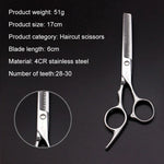 Ciseaux de coiffure durables et tranchants, ciseaux de coupe et ciseaux à dents amincissantes pour barbier (ciseaux amincissants argentés), ciseaux amincissants