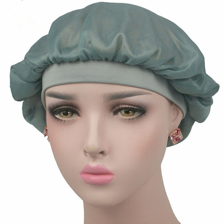 Bonnet de nuit en satin à large bande pour cheveux longs, bonnet de climatisation, motif noix de coco