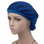 Bonnet de nuit en satin à large bande pour cheveux longs, bonnet de climatisation, motif noix de coco