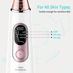Xpreen Nettoyant Rechargeable pour Pores, Appareil de Beauté Facial à Domicile avec Écran LED et 4 Sondes, XPRE111
