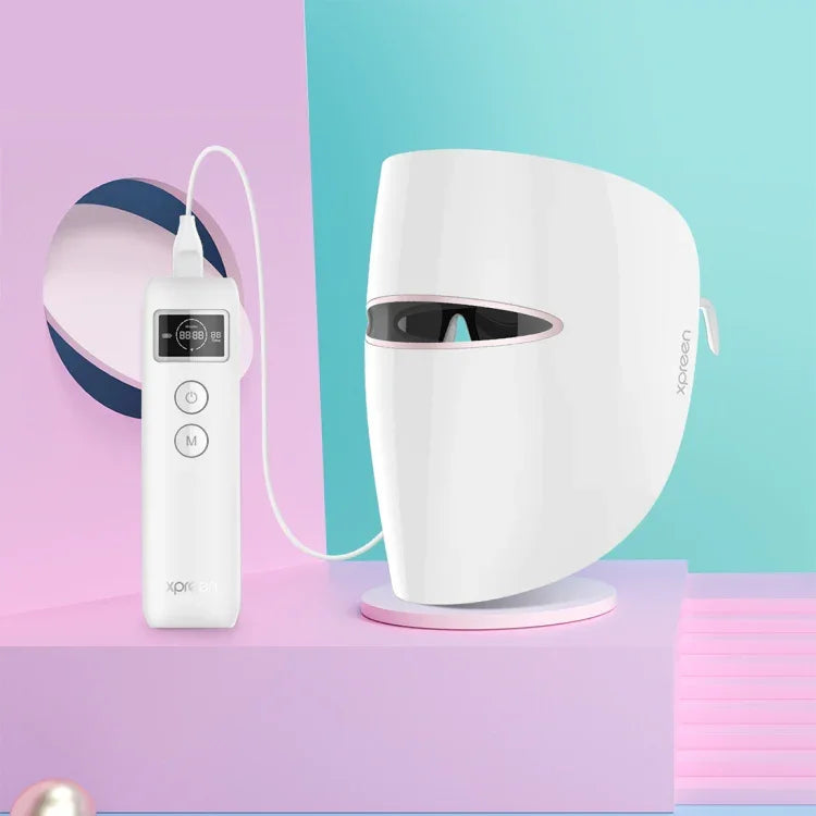 Masque Facial Traitement Acné Xpreen par Thérapie Lumière Bleue et Rouge