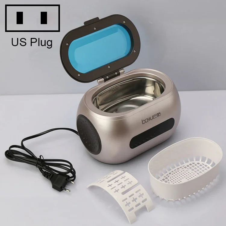 baku BA-3060A 110V Version Tactile Outil Ménager de Nettoyage Ultrasonique pour Lunettes et Bijoux, Prise US, Prise US