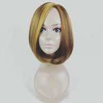 Bob Haircut Wig Headgear for Women (Linen Gold)