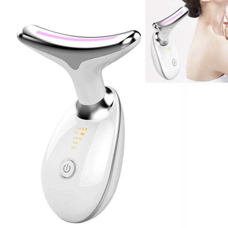 Appareil de beauté LED pour rides du cou à lumière colorée
