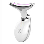 Appareil de beauté LED pour rides du cou à lumière colorée