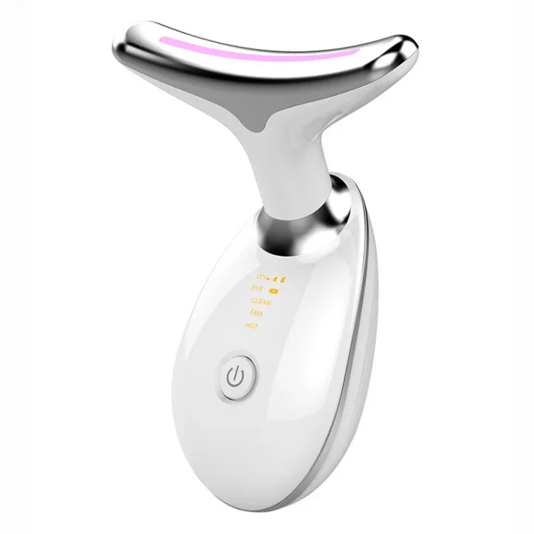 Appareil de beauté LED pour rides du cou à lumière colorée