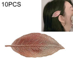 Lot de 10 pinces à cheveux en forme de feuille dégradée pour filles