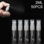 Flacon de parfum 50 PCS Flacon pulvérisateur Flacon de parfum Bouteille vide, Capacité: 2ML (Transparent), 2ML (Transparent)