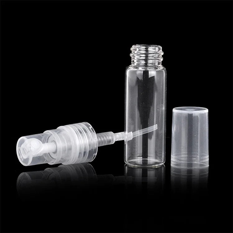 Flacon de parfum 50 PCS Flacon pulvérisateur Flacon de parfum Bouteille vide, Capacité: 2ML (Transparent), 2ML (Transparent)