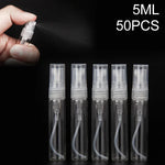 50 PCS Vaporisateur Flacon de Parfum Bouteille Vide, Capacité : 5 ml (Transparent), 5 ml (Transparent)