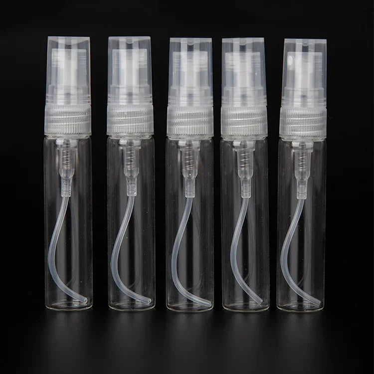 50 PCS Vaporisateur Flacon de Parfum Bouteille Vide, Capacité : 5 ml (Transparent), 5 ml (Transparent)