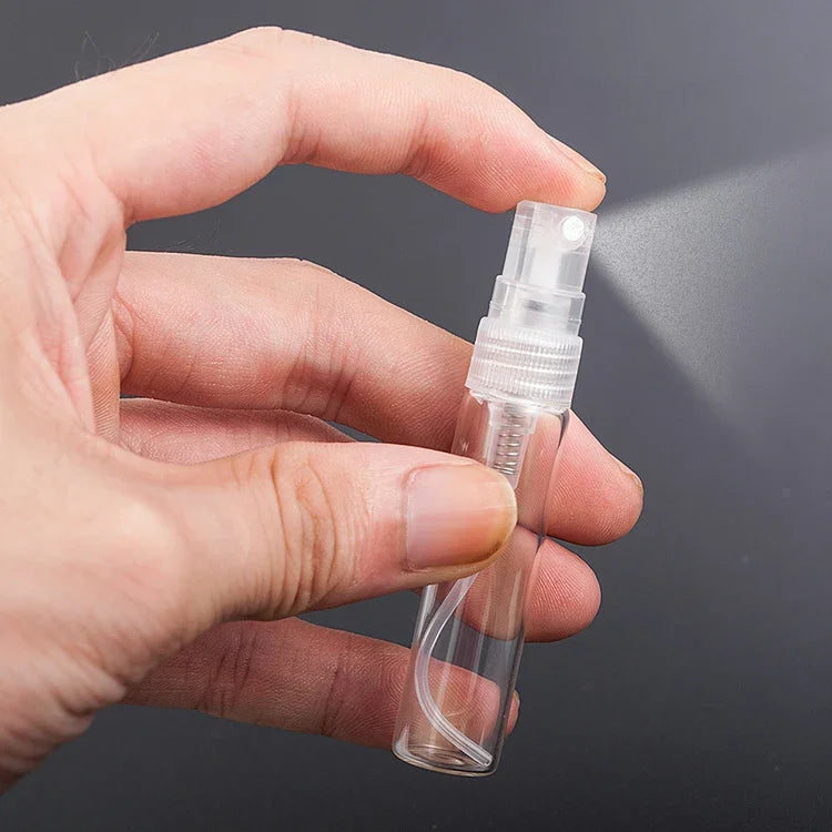 Lot de 50 flacons de parfum vides, capacité : 10 ml (transparent), 10 ml (transparent)