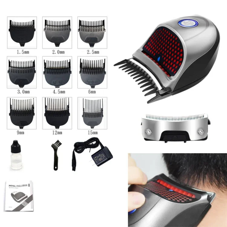 Rasoir électrique pour hommes HJ-2018, tondeuse à cheveux auto-assistée avec tête de coupe de rechange, version standard, prise CN, avec tête de coupe de rechange