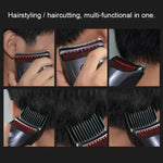 Rasoir électrique pour hommes HJ-2018, tondeuse à cheveux auto-assistée avec tête de coupe de rechange, version standard, prise CN, avec tête de coupe de rechange