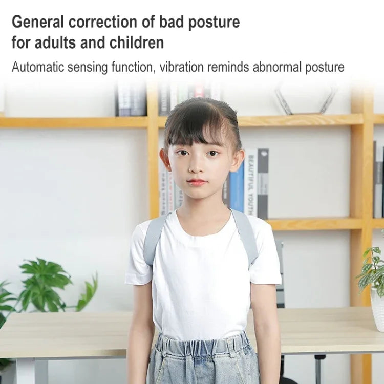 Correcteur de Posture Intelligent Adulte Enfant Rappel Intelligent de Posture Entraîneur de Posture, Orthèse (Gris), Orthèse (Noir), Orthèse (Rose)