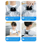 Correcteur de Posture Intelligent Adulte Enfant Rappel Intelligent de Posture Entraîneur de Posture, Orthèse (Gris), Orthèse (Noir), Orthèse (Rose)
