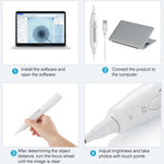 Endoscope électronique numérique sans fil Supereyes Y008P pour oreilles, nez et bouche, Y008P