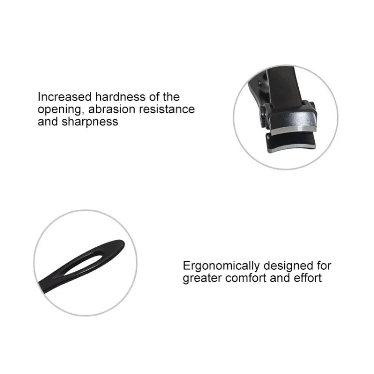 Outil de Nail Art Coupe-ongles Pince à Ongles en Acier Inoxydable, Taille : S, 6.9 x 1.3cm, Taille : 6.9 x 1.3cm (Noir)