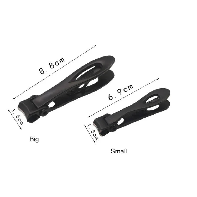 Outil de Nail Art Coupe-ongles Pince à Ongles en Acier Inoxydable, Taille : S, 6.9 x 1.3cm, Taille : 6.9 x 1.3cm (Noir)