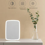 Miroir de courtoisie LED de bureau carré simple face Original Xiaomi Youpin jordan&judy, style monochrome