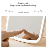 Miroir de courtoisie LED de bureau carré simple face Original Xiaomi Youpin jordan&judy, style monochrome