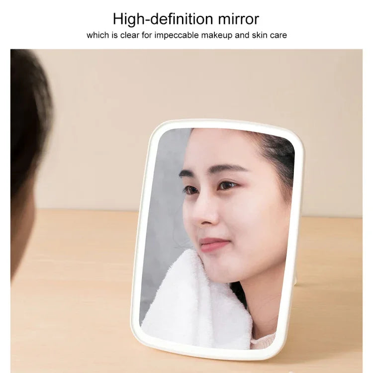 Miroir de courtoisie LED de bureau carré simple face Original Xiaomi Youpin jordan&judy, style monochrome