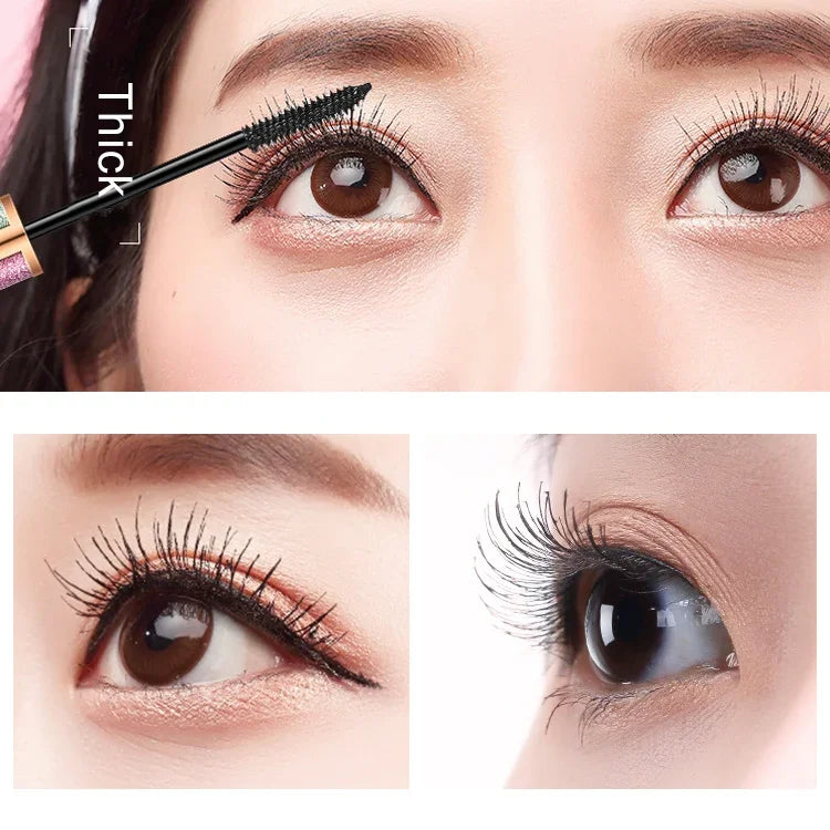 LEEZI Mascara 4D Cils Épais Recourbés Maquillage Cosmétique Waterproof