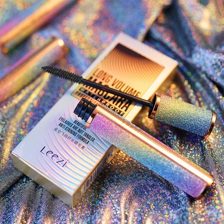 LEEZI Mascara 4D Cils Épais Recourbés Maquillage Cosmétique Waterproof