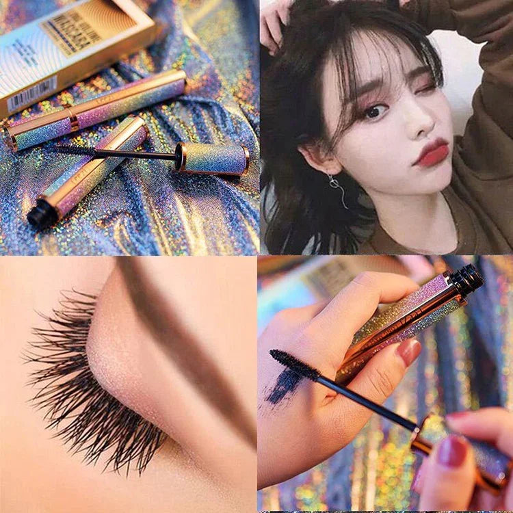 LEEZI Mascara 4D Cils Épais Recourbés Maquillage Cosmétique Waterproof