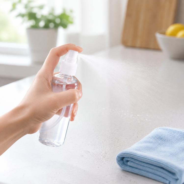 Flacon Pulvérisateur Transparent PET 100ML pour Solution Désinfectante