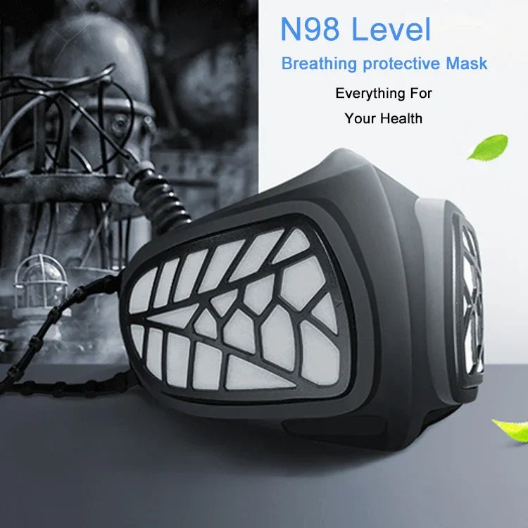Masque respirateur réutilisable en silicone PM2.5 KN95 avec filtre remplaçable, antivirus et anti-buée, réutilisable PM2.5 KN95