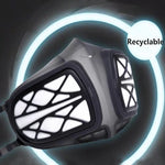 Masque respirateur réutilisable en silicone PM2.5 KN95 avec filtre remplaçable, antivirus et anti-buée, réutilisable PM2.5 KN95