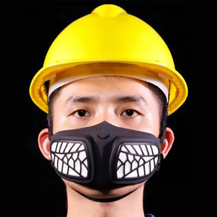 Masque respirateur réutilisable en silicone PM2.5 KN95 avec filtre remplaçable, antivirus et anti-buée, réutilisable PM2.5 KN95