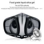 Masque respirateur réutilisable en silicone PM2.5 KN95 avec filtre remplaçable, antivirus et anti-buée, réutilisable PM2.5 KN95