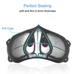 Masque respirateur réutilisable en silicone PM2.5 KN95 avec filtre remplaçable, antivirus et anti-buée, réutilisable PM2.5 KN95