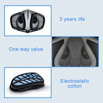 Masque respirateur réutilisable en silicone PM2.5 KN95 avec filtre remplaçable, antivirus et anti-buée, réutilisable PM2.5 KN95
