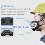 Masque respirateur réutilisable en silicone PM2.5 KN95 avec filtre remplaçable, antivirus et anti-buée, réutilisable PM2.5 KN95