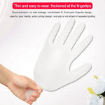100 gants d'examen jetables en PVC transparents pour usage domestique, gants protecteurs tactiles, Taille : L, 100 pièces L