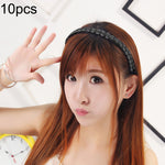 10 Pcs Perruque Torsadée Bijoux Bandeau Boucle de Cheveux (Jaune Clair)
