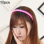 10 Pcs Perruque Torsadée Bijoux Bandeau Boucle de Cheveux (Jaune Clair)