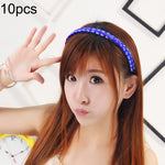 10 Pcs Perruque Torsadée Bijoux Bandeau Boucle de Cheveux (Jaune Clair)
