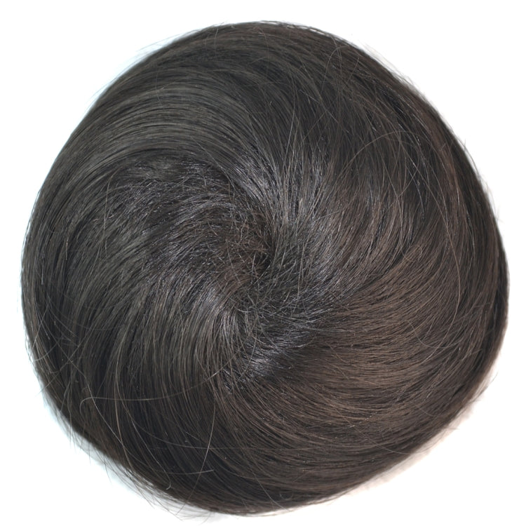 Chignon Bun Fleur Forme Coiffure Paquet Disque de Cheveux (Châtaigne)
