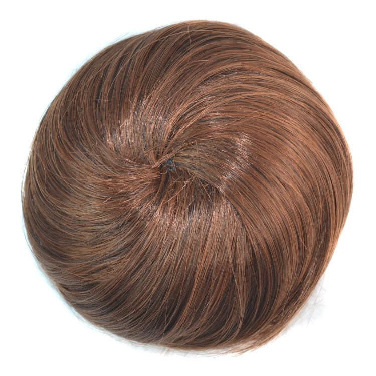 Chignon Bun Fleur Forme Coiffure Paquet Disque de Cheveux (Châtaigne)